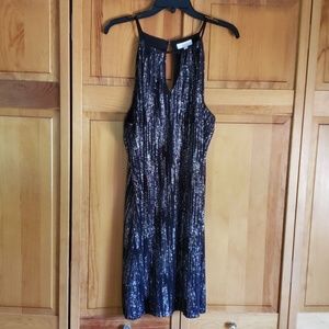 Black Candie's silver sequin party dress